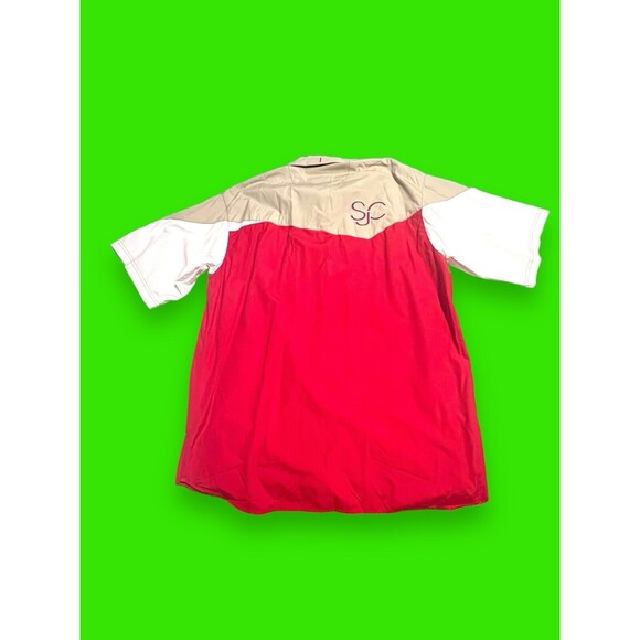 Vintage Y2k Sean John Combs SJC P. DIDDY Red White Short Sleeve Shirt XXL Rare - Picture 7 of 9